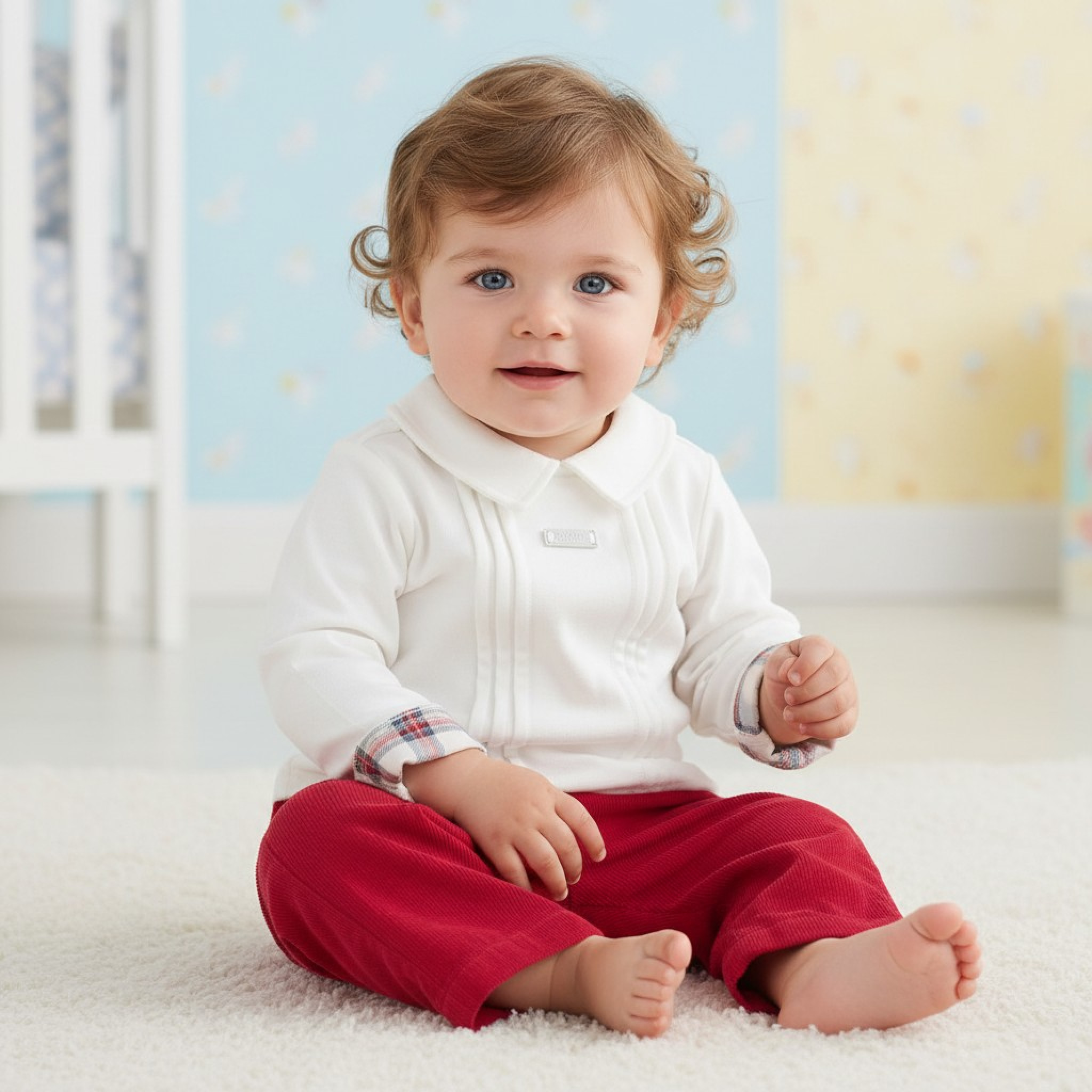 Mintini MB6074A 12=5056590137584,18=5056590137591,24=5056590137607 MB6074A  Warm Lined Baby Cord Two Piece Set (12-24 months)