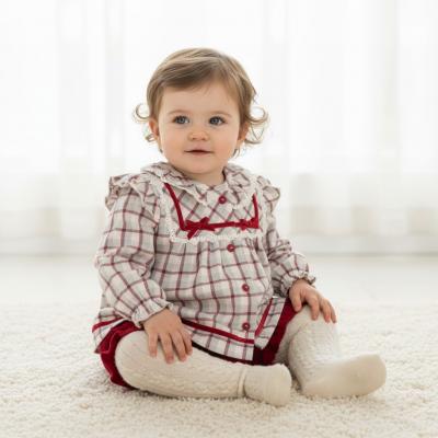 MB6077A   Warm Lined  Baby Cord Bloomer Set  (12-24 months)