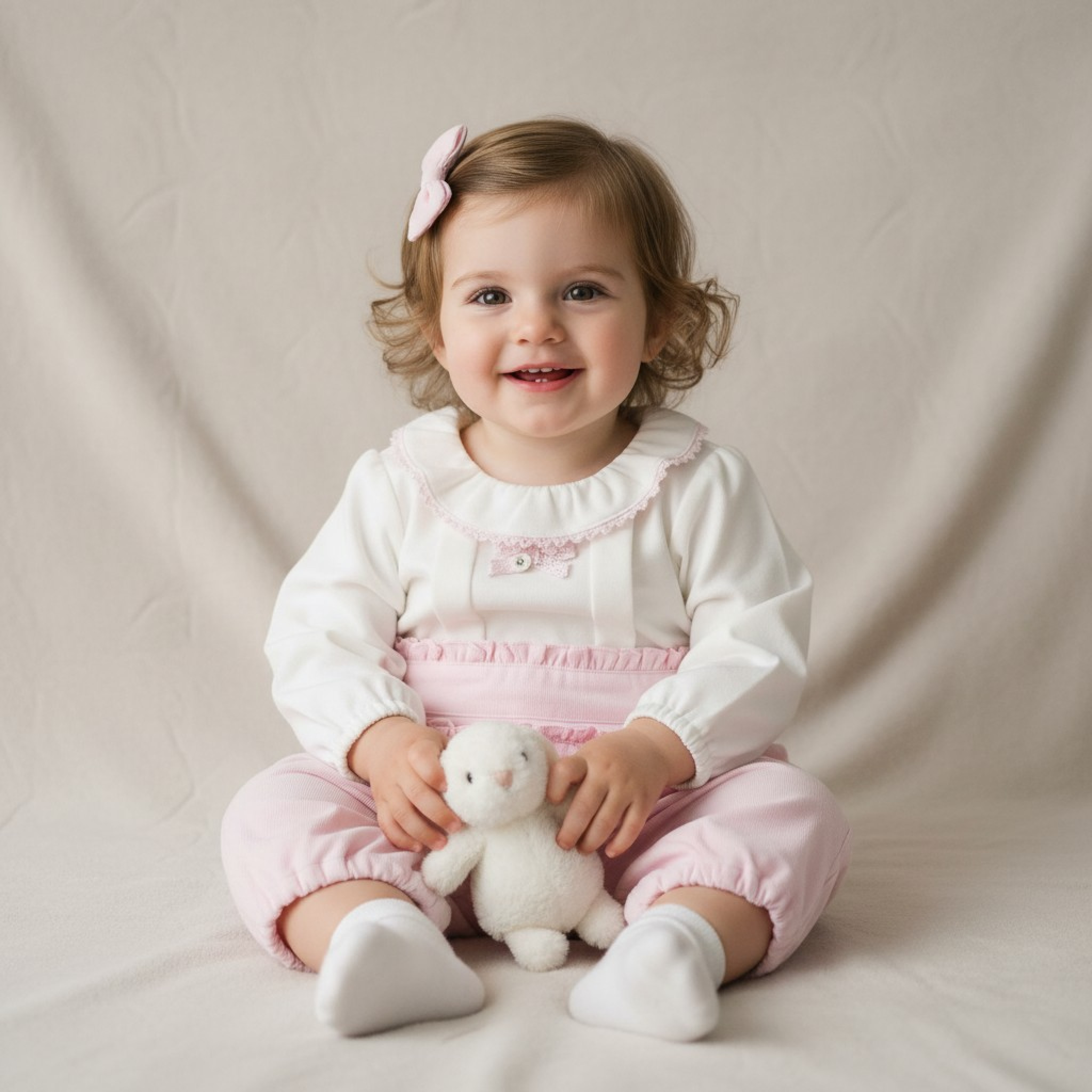 Mintini MB6106 3m = 5056590138161, 6m = 5056590138178, 9m = 5056590138185, 12m = 5056590138192 MB6106P  Warm lined Baby Cord  Romper (3-12 months)