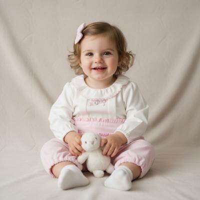 Mintini MB6106 3m = 5056590138161, 6m = 5056590138178, 9m = 5056590138185, 12m = 5056590138192 MB6106P  Warm lined Baby Cord  Romper (3-12 months)