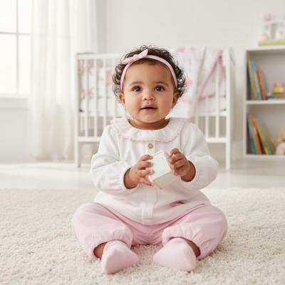 MB6110P  Warm lined  Baby Cord Two Piece Set  (3-9 months)