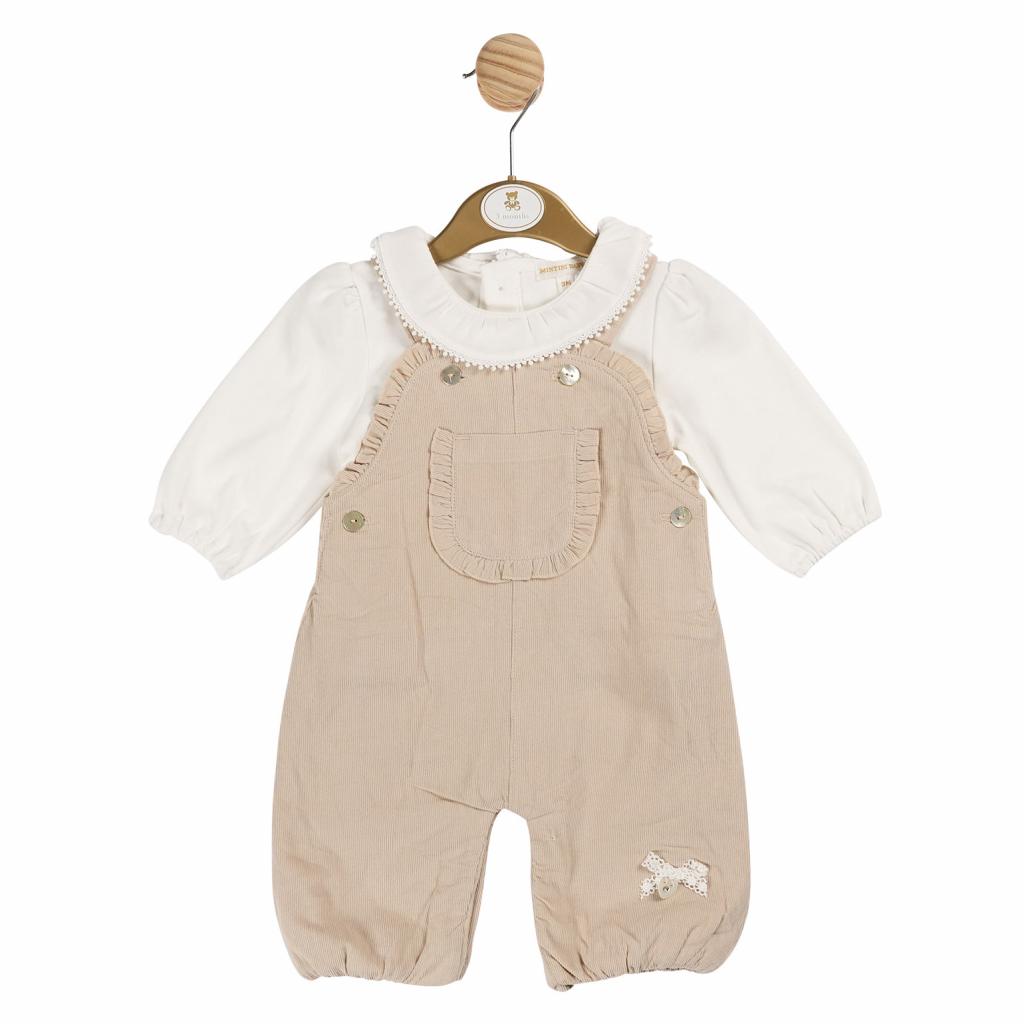 Mintini MB6114A 12=5056590138550,18=5056590138567,24=5056590138574 MB6114A  Warm Lined Baby Cord  Dungaree Set (12-24 months)