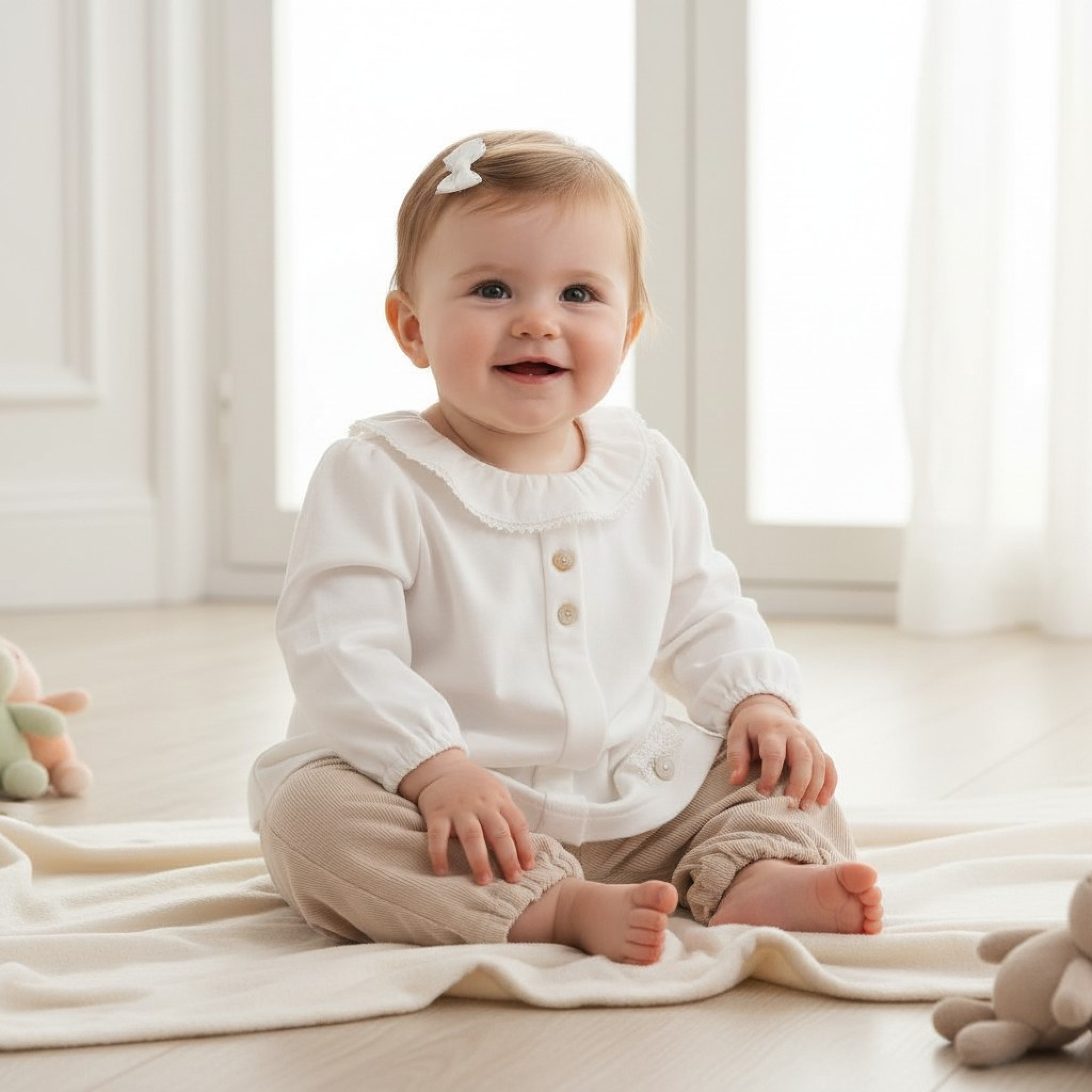 Mintini MB6117 3=5056590138703,6=5056590138710,9=5056590138727 MB6117T  Warm Lined Baby Cord Two Piece Set (3-9 months)