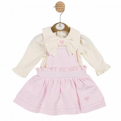 Mintini MB6165A 12m = 5056590139557, 18m = 5056590139564, 24m = 5056590139571 MB6165AP "Hearts" Pinafore Set (12-24 months)