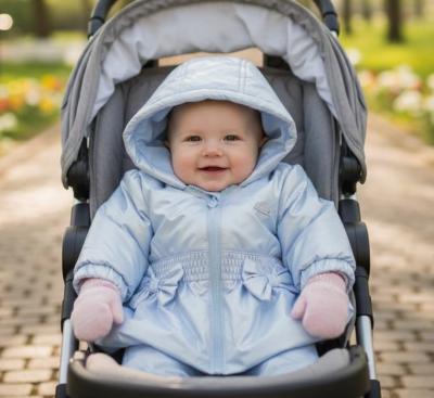 MB6233  Pearlised summer Coat with Bow  (3-9 months)