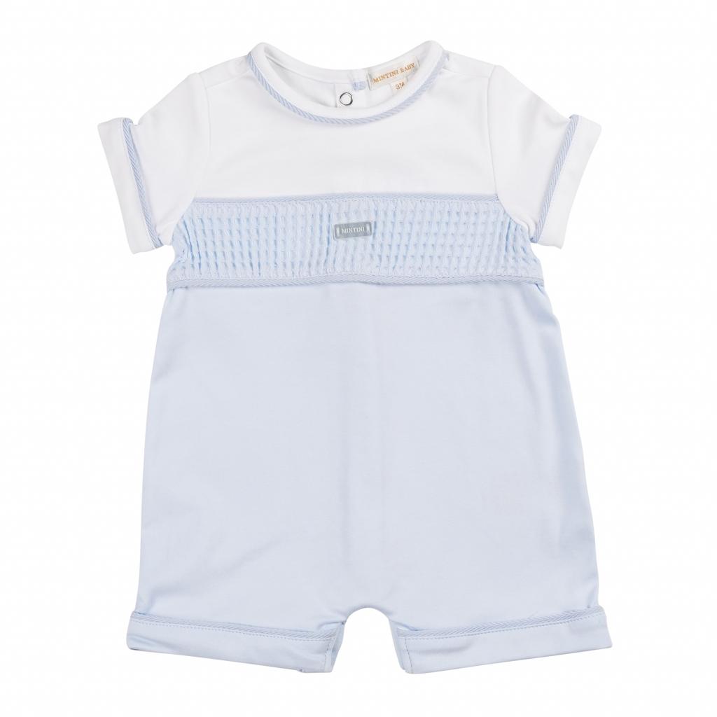 Mintini MB6292  MB6292 Waffle Detail Romper (3-12 months)