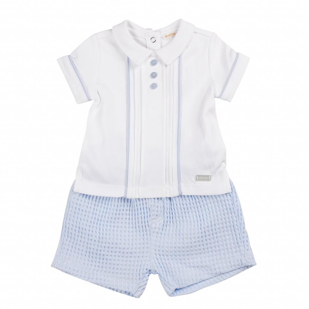 Mintini MB6297A  MB6297A Waffle Short  Set (12-24 months)