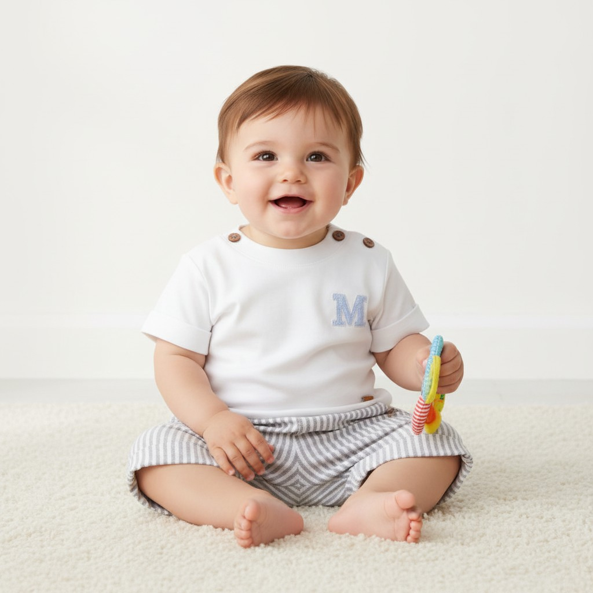 Mintini MB6312C 5056590144582 MB6312-C Mintini Logo Romper (3-12 months)
