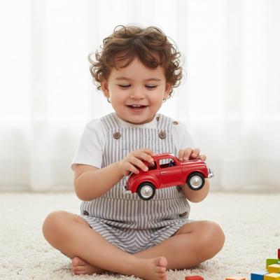 MB6313D  Mintini Logo Short Dungaree Set  (12-24 months)