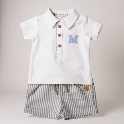Mintini MB6316C 5056590144834 MB6316-C Mintini Logo Shorts Set (3-9 months)
