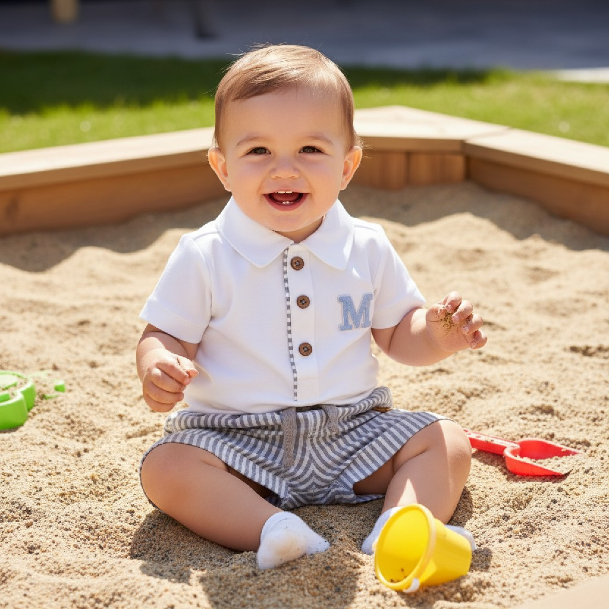 Mintini MB6316D 5056590144865 MB6316-D Mintini Logo Shorts Set (12-24 months)