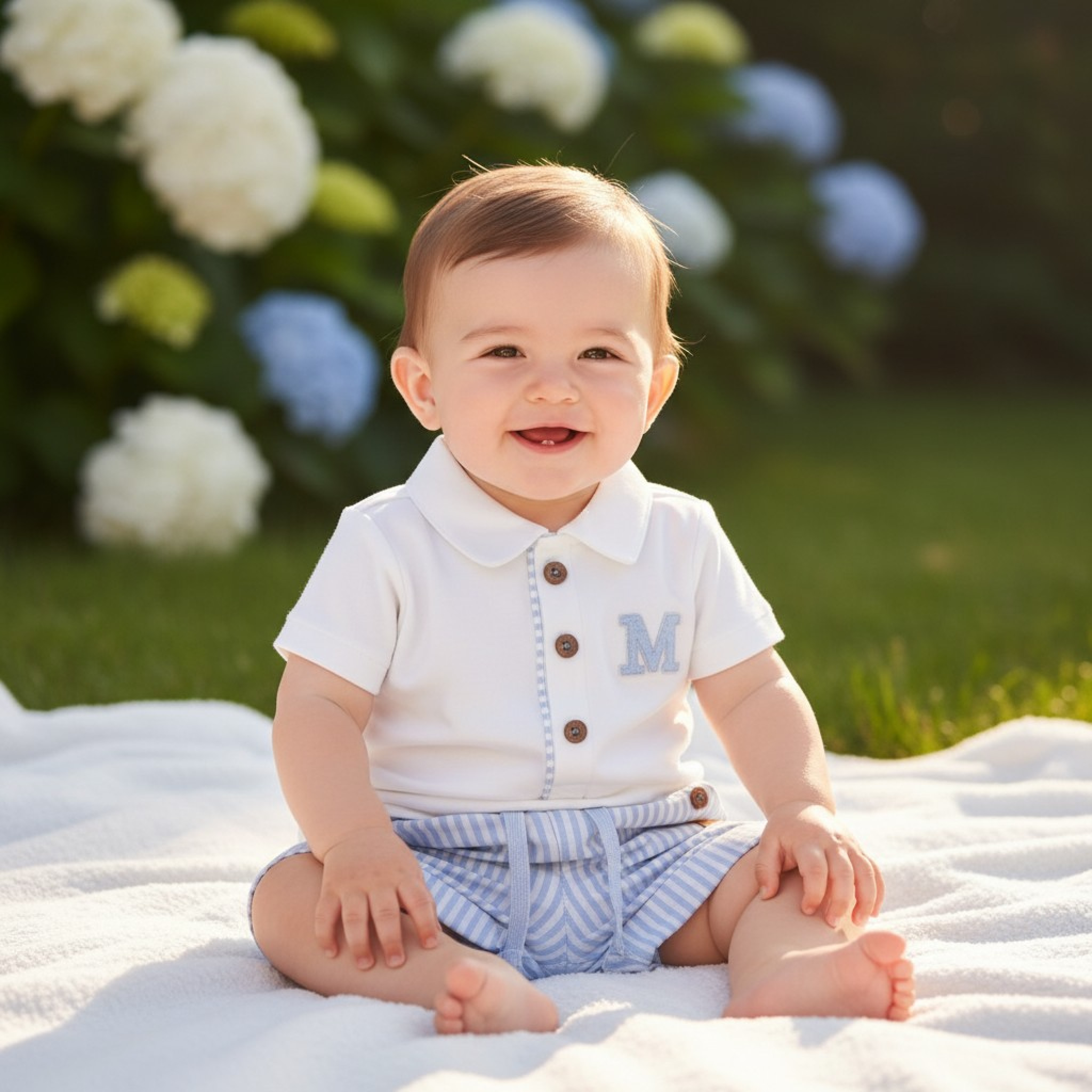 Mintini MB6316A 5056590144162 MB6316A Mintini Logo Shorts Set (12-24 months)