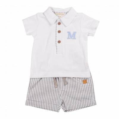 Mintini MB6316D 5056590144865 MB6316-D Mintini Logo Shorts Set (12-24 months)