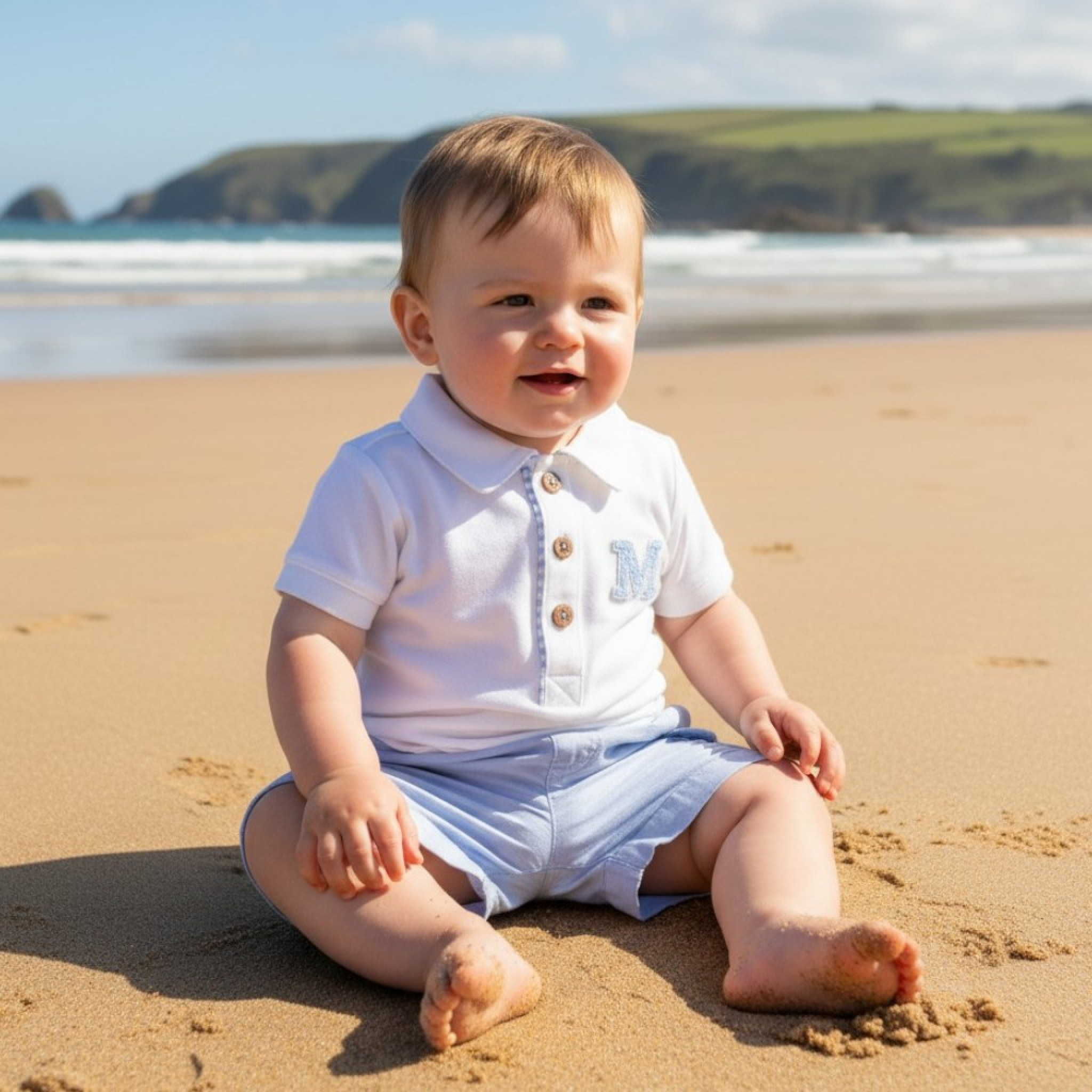 Mintini MB6317A 5056590144254 MB6317A Mintini Logo Shorts Set (12-24 months)