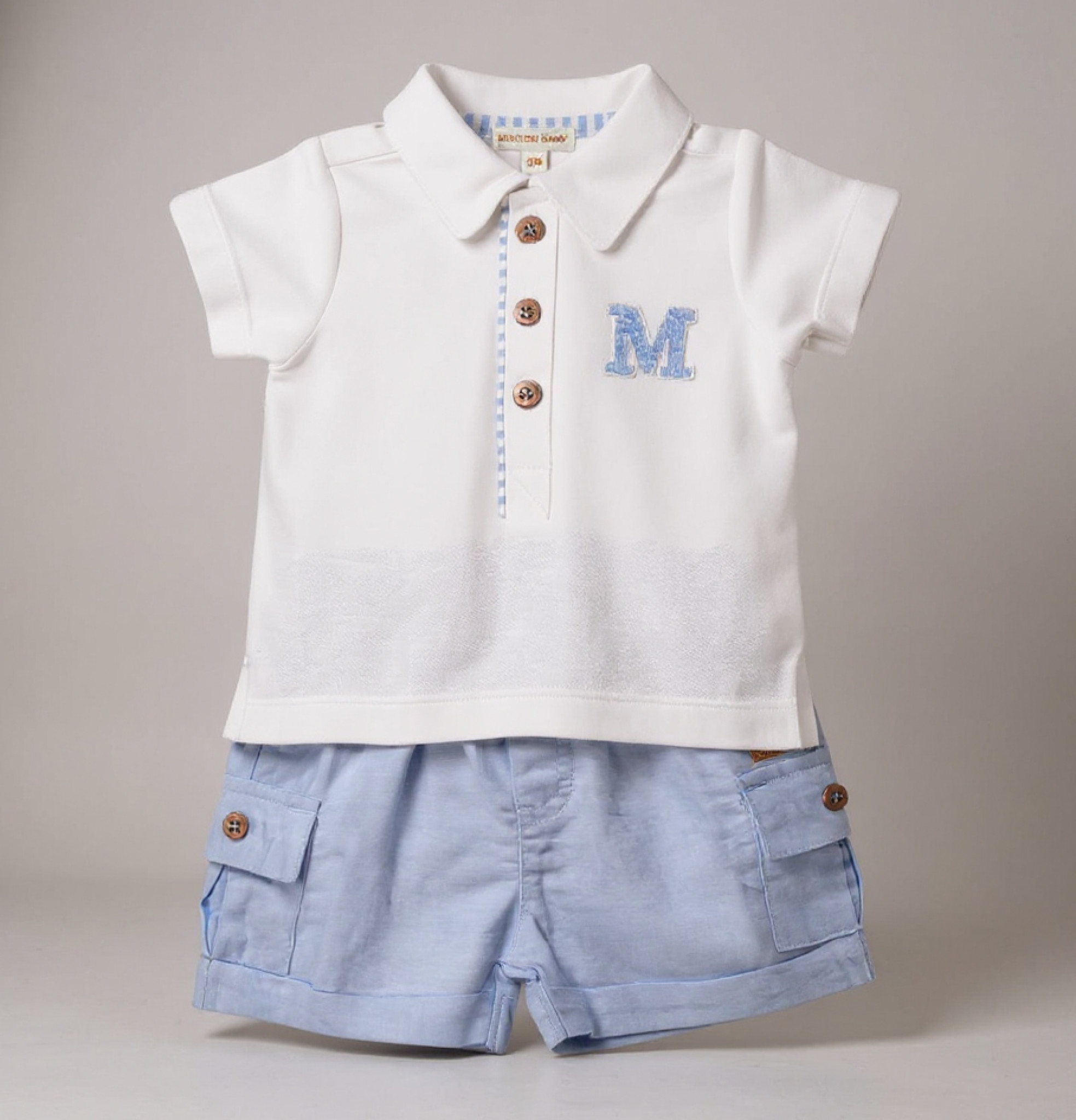 Mintini MB6317A 5056590144254 MB6317AS Mintini Logo Shorts Set (12-24 months)