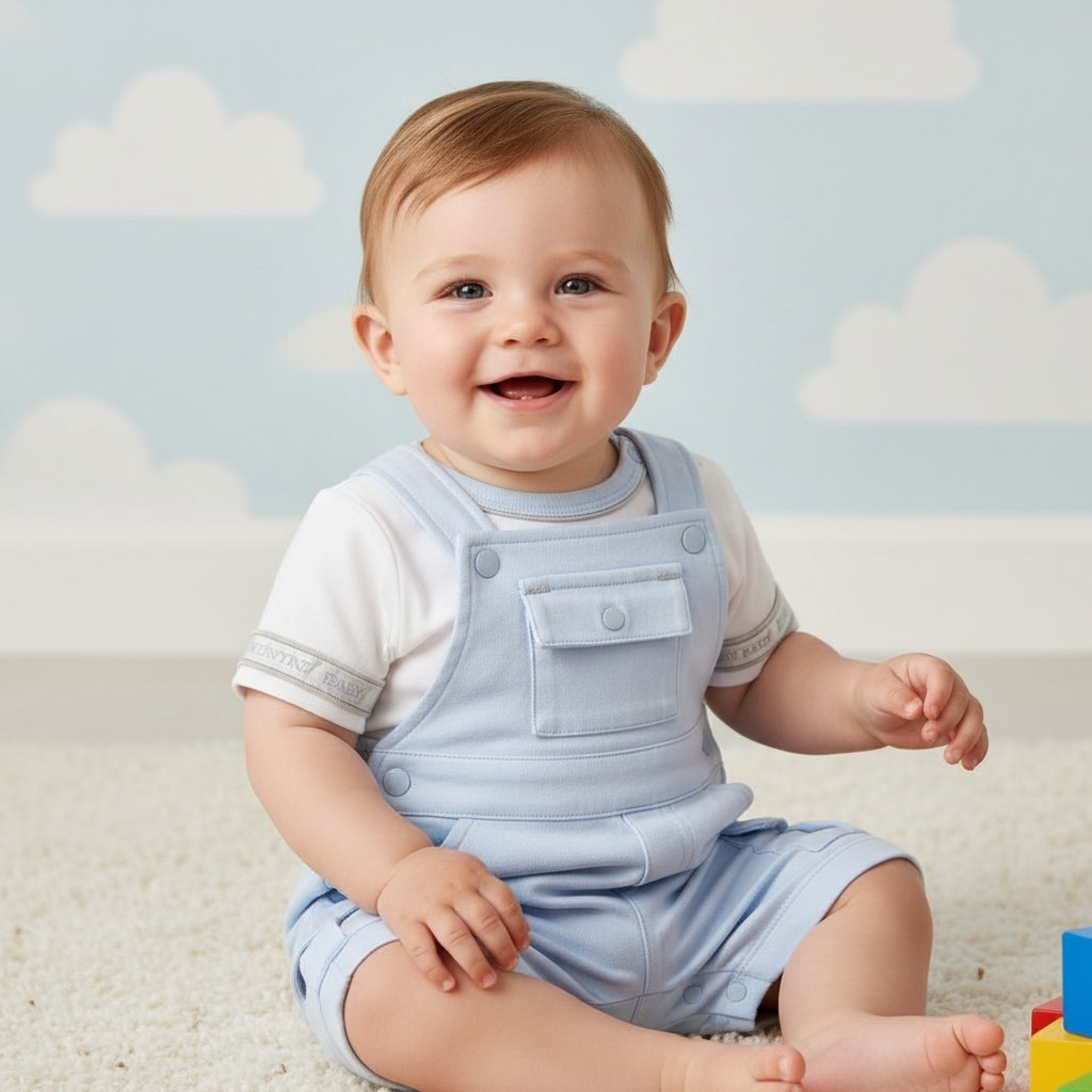 Mintini MB6329A 5056590145800 MB6329A Short Dungaree Set (12-24 months)