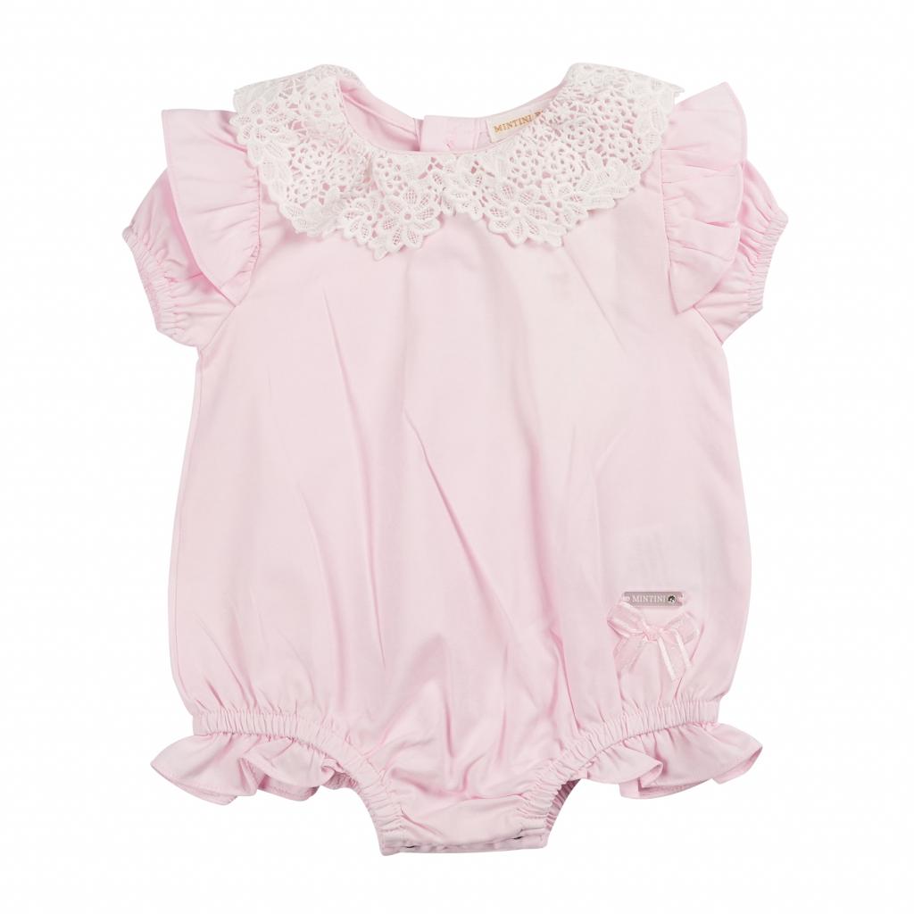 Mintini MB6423  MB6423 Lace All in One Romper (1-6 months)