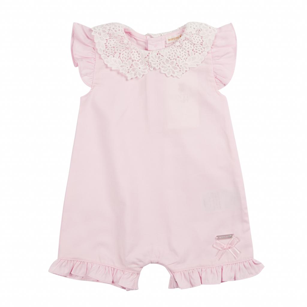 Mintini MB6424  MB6424 Lace All in One Romper (3-12 months)