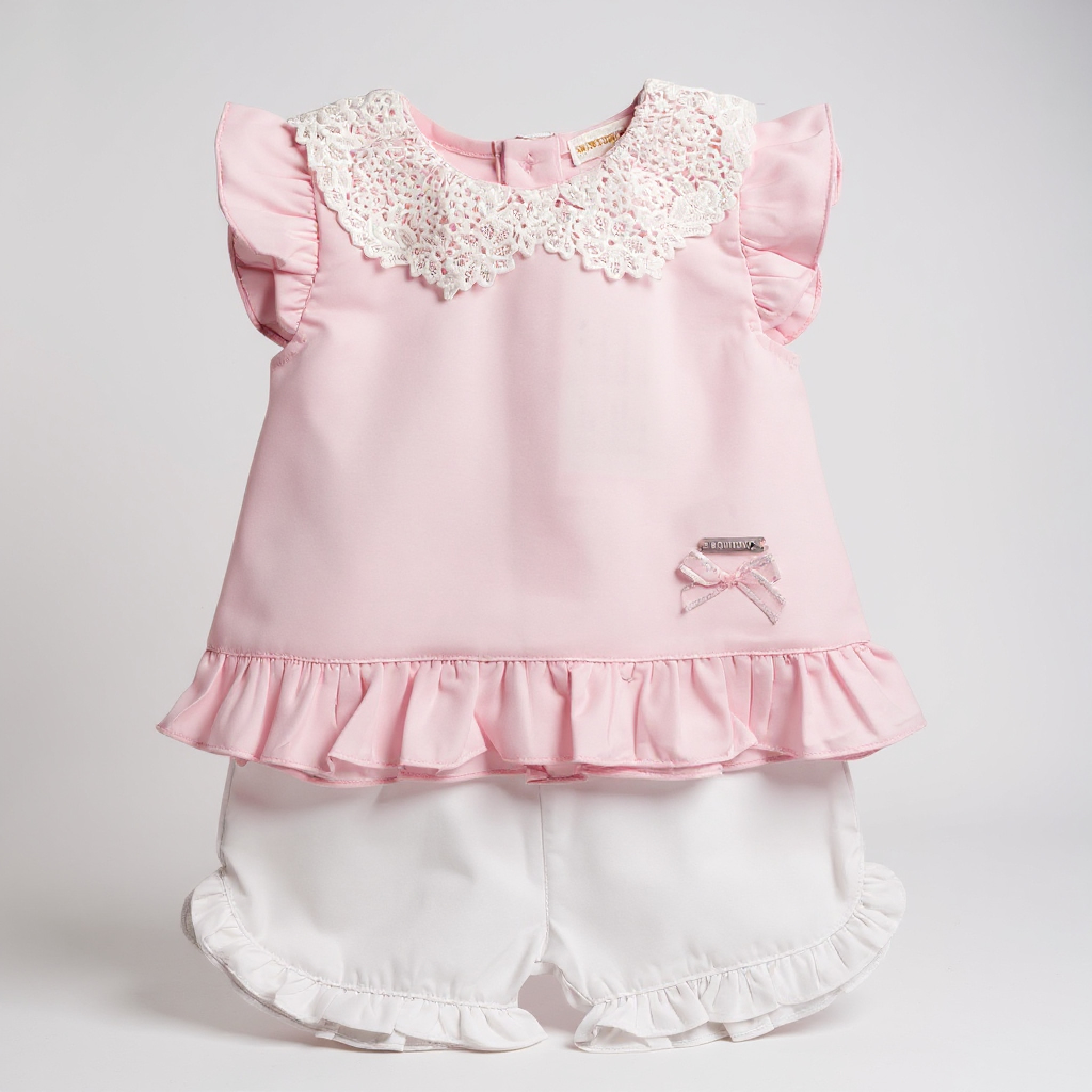 Mintini MB6426  MB6426P Lace Shorts Outfit (3-9 months)