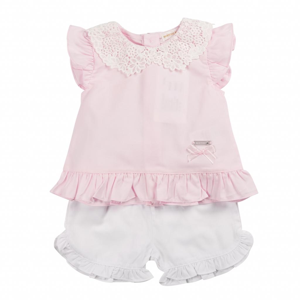 Mintini MB6426A  MB6426A Lace Shorts Outfit (12-24 months)