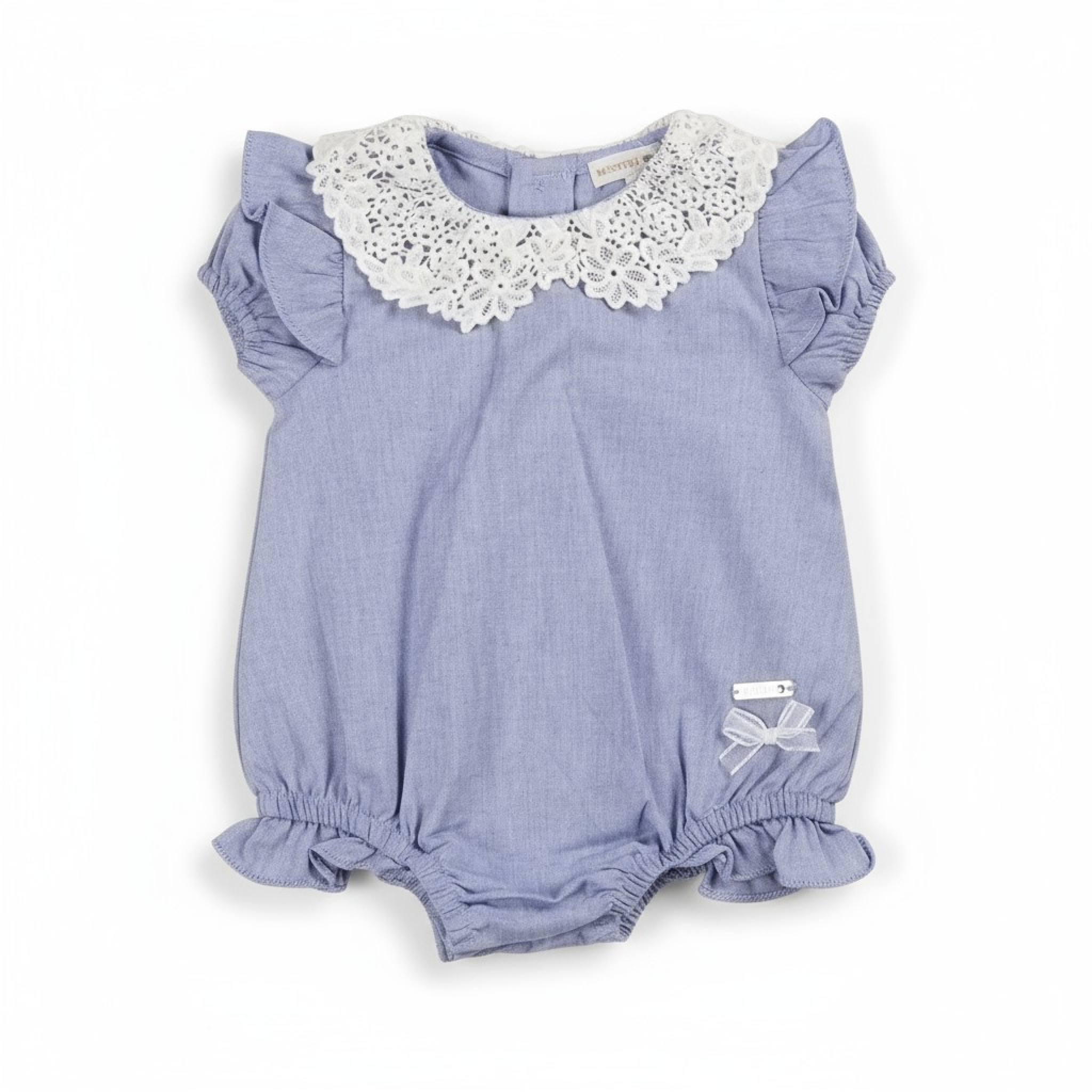 Mintini MB6431  MB6431 Lace All in One Romper (1-6 months)