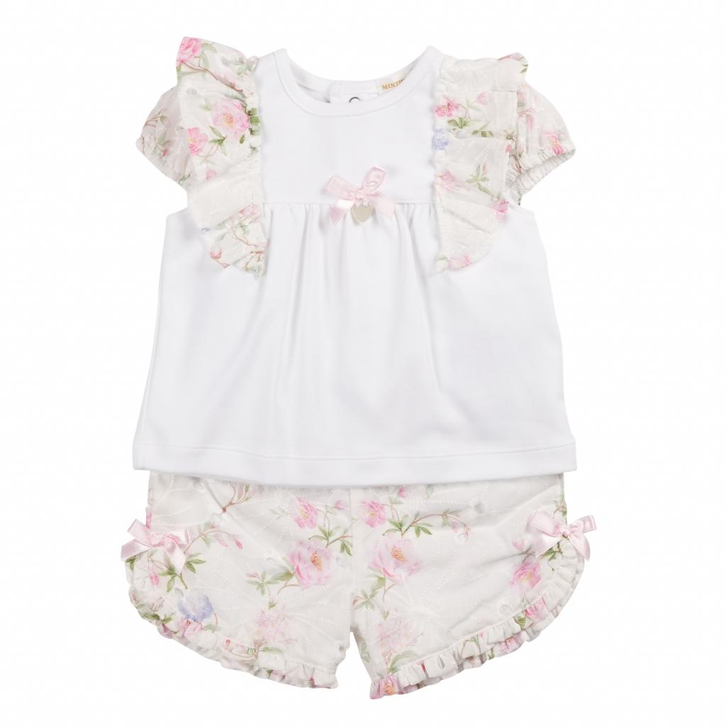 Mintini MB6448A 5056590149952 MB6448 Floral Shorts Set (3-9 months)