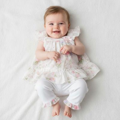 MB6451W  Floral Leggings Set  (3-9 months)