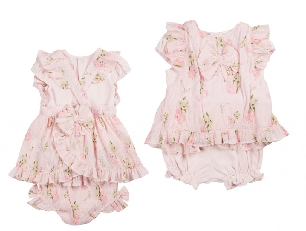 Mintini MB6453A 5056590150316 MB6453A Floral Bloomer Set (12-24 months)