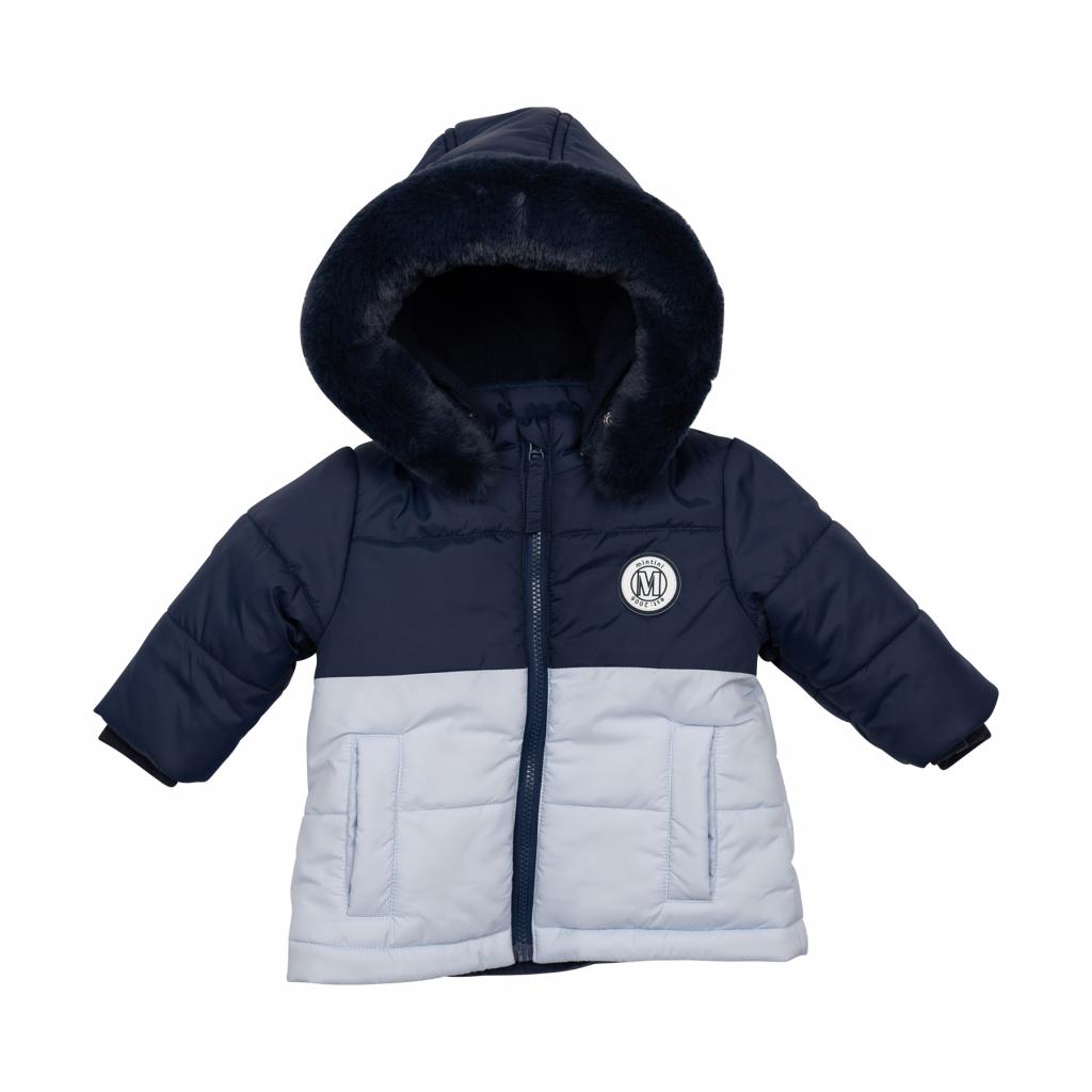 Mintini MB6510B  MB6510B Navy Colour block Coat (3-5 years)