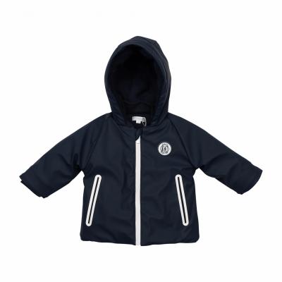 Mintini   MB6512-B Navy Hooded Coat (3-5 Years)