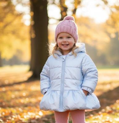 MB6532-B Blue Pearlised Winter Coat (3-5 years)