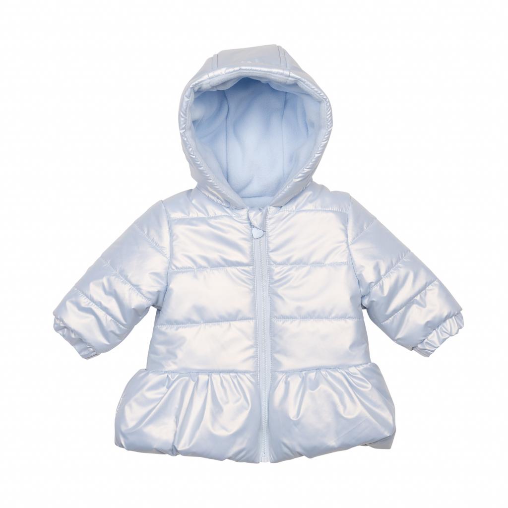 Mintini MB6532  MB6532 Blue pearlised Coat (3-9 months)