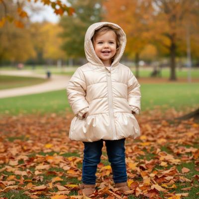 MB6533-A  Gold Pearlised Winter Coat  (12-24 months)