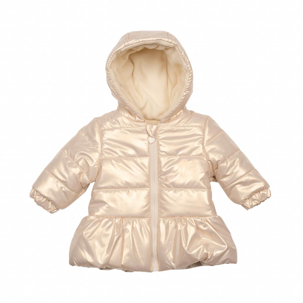 Mintini MB6533A  MB6533A Gold pearlised Coat (12-24 months)