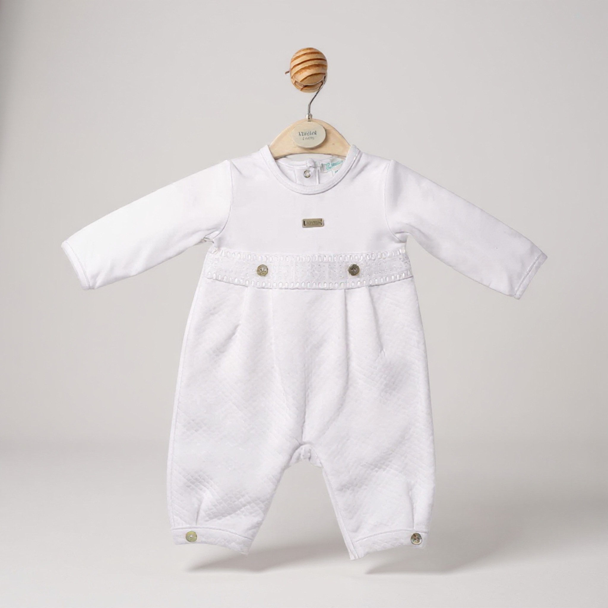 Mintini MB5341  MB6541 Diamond Detail Romper (1-6 months)