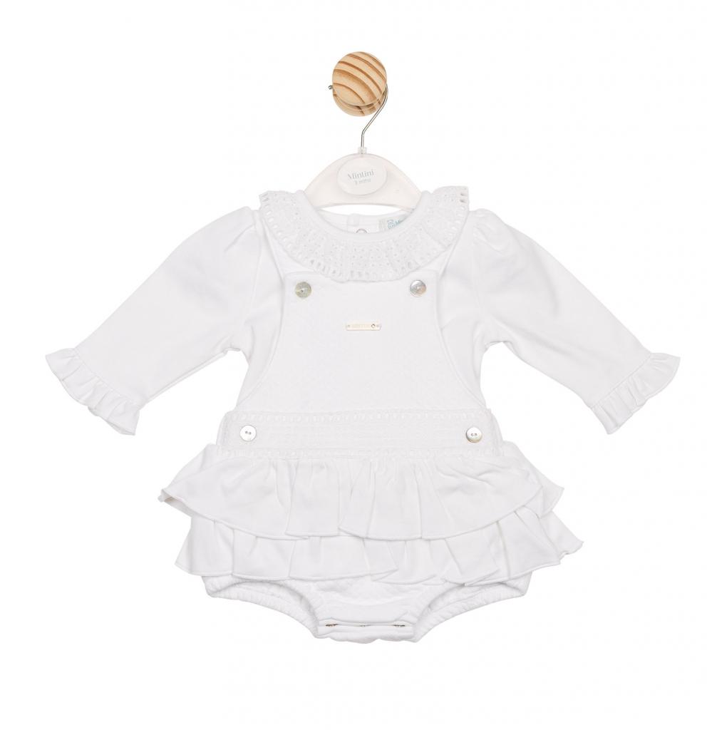 Mintini MB6544  MB6544 Diamond Jam Pant dungaree and top(3-12 months)