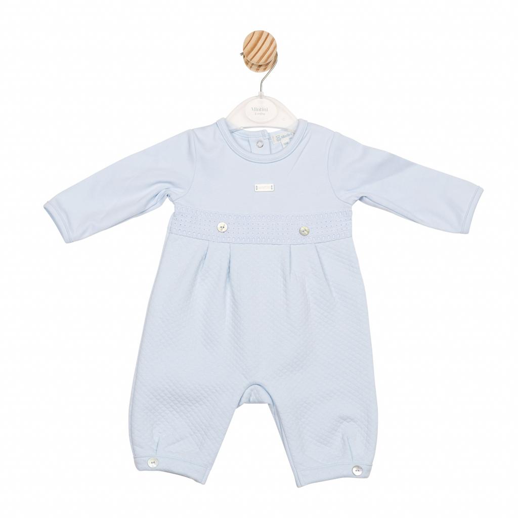 Mintini MB6550  MB6550 Diamond detail romper (1-6 months)