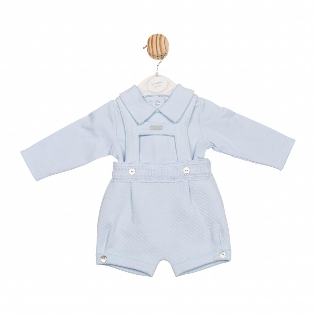 Mintini MB6552  MB6552 Diamond H Bar Shorts and Bodysuit (3-12 months)