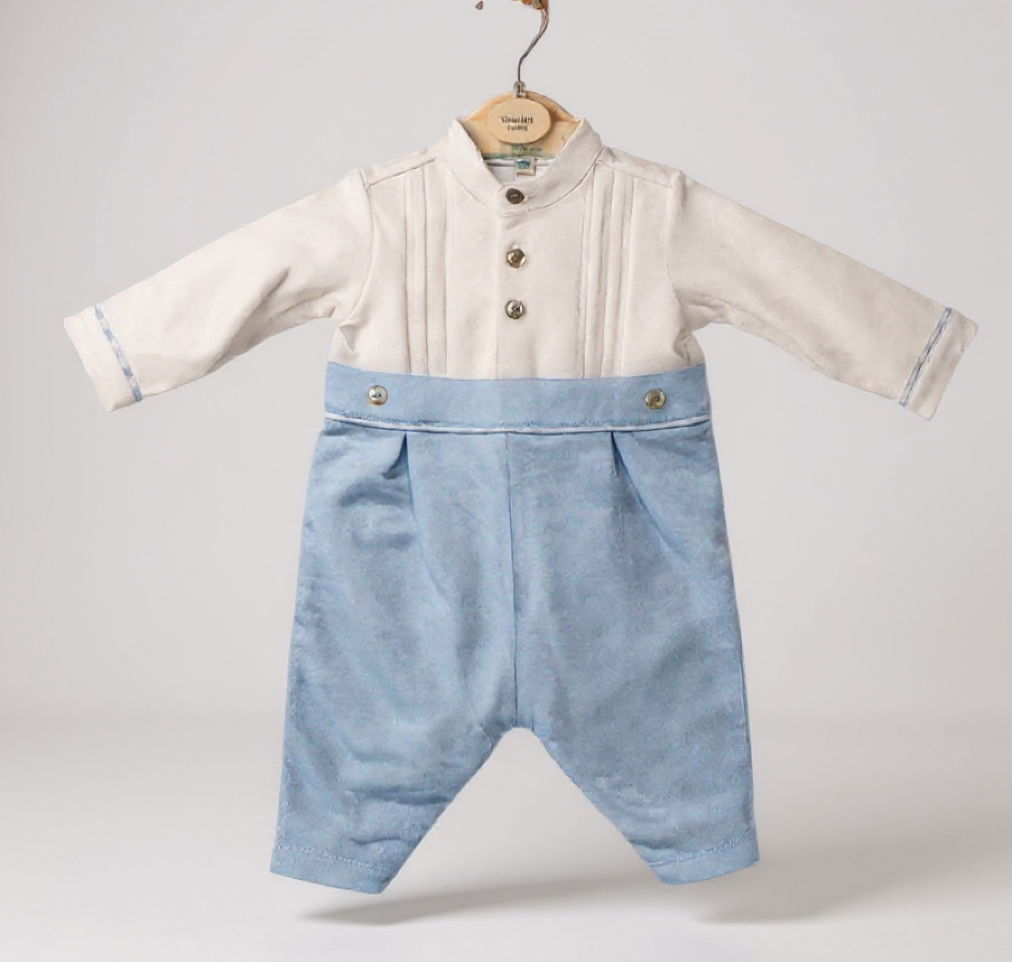 Mintini MB6558 MB6558 Pleated Romper (3-12 months)