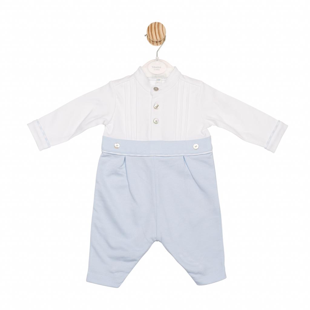Mintini MB6558  MB6558 Pleated Romper  (3-12 months)