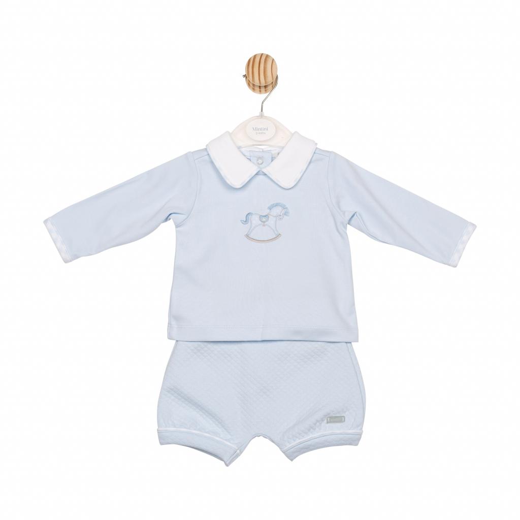 Mintini MB6560  MB6560 Rocking Horse Bloomer Short Set(3-12 months)