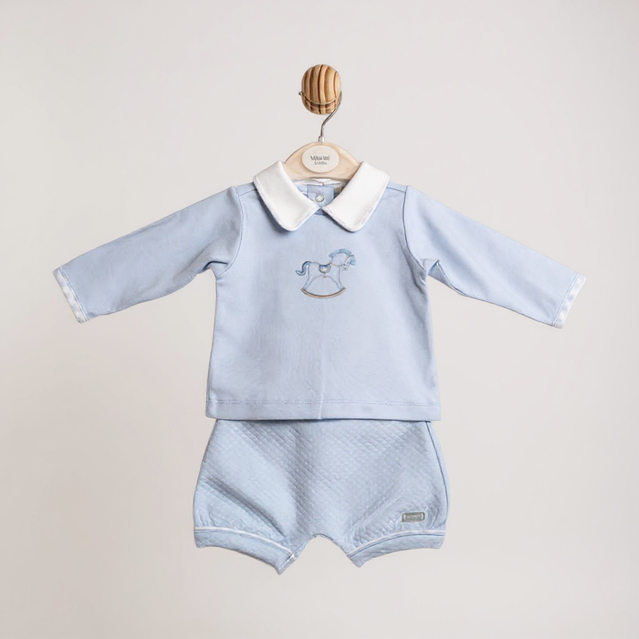 Mintini MB6560  MB6560 Rocking Horse Bloomer Short Set(3-12 months)