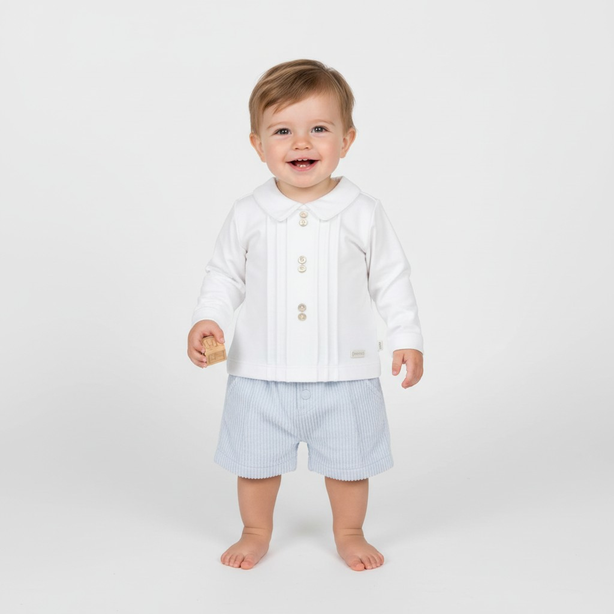 Mintini MB6763A  MB6563A Corduroy and Pintuck Top and Bloomer Set (12-24m)