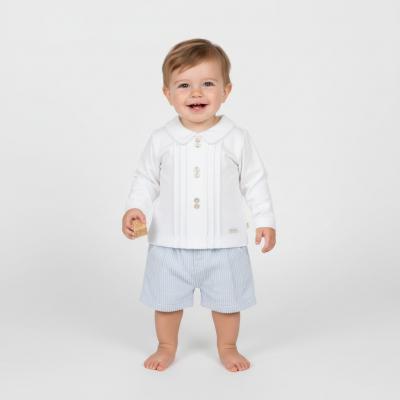 MB6563A  Corduroy and Pintuck Top and Bloomer Set  (12-24m)