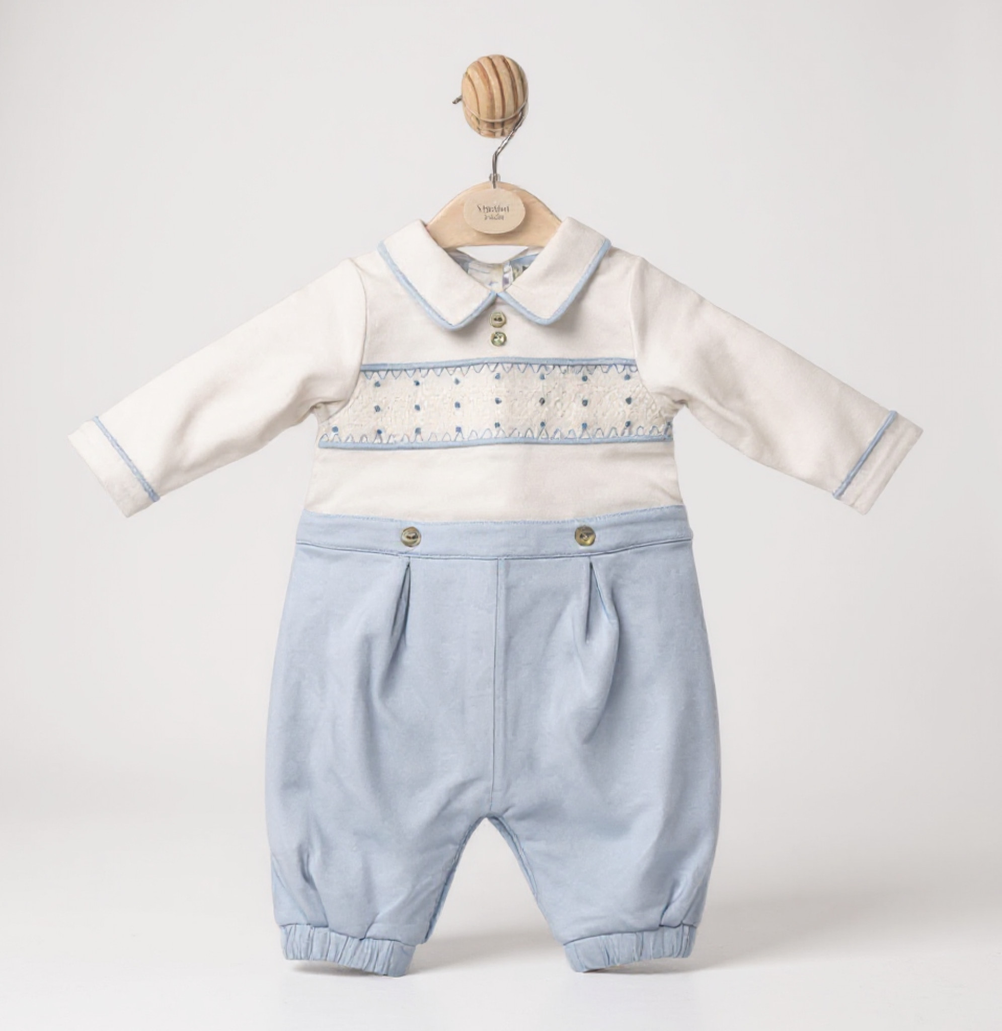 Mintini MB6575  MB6575S Smocked Romper(3-12 months)