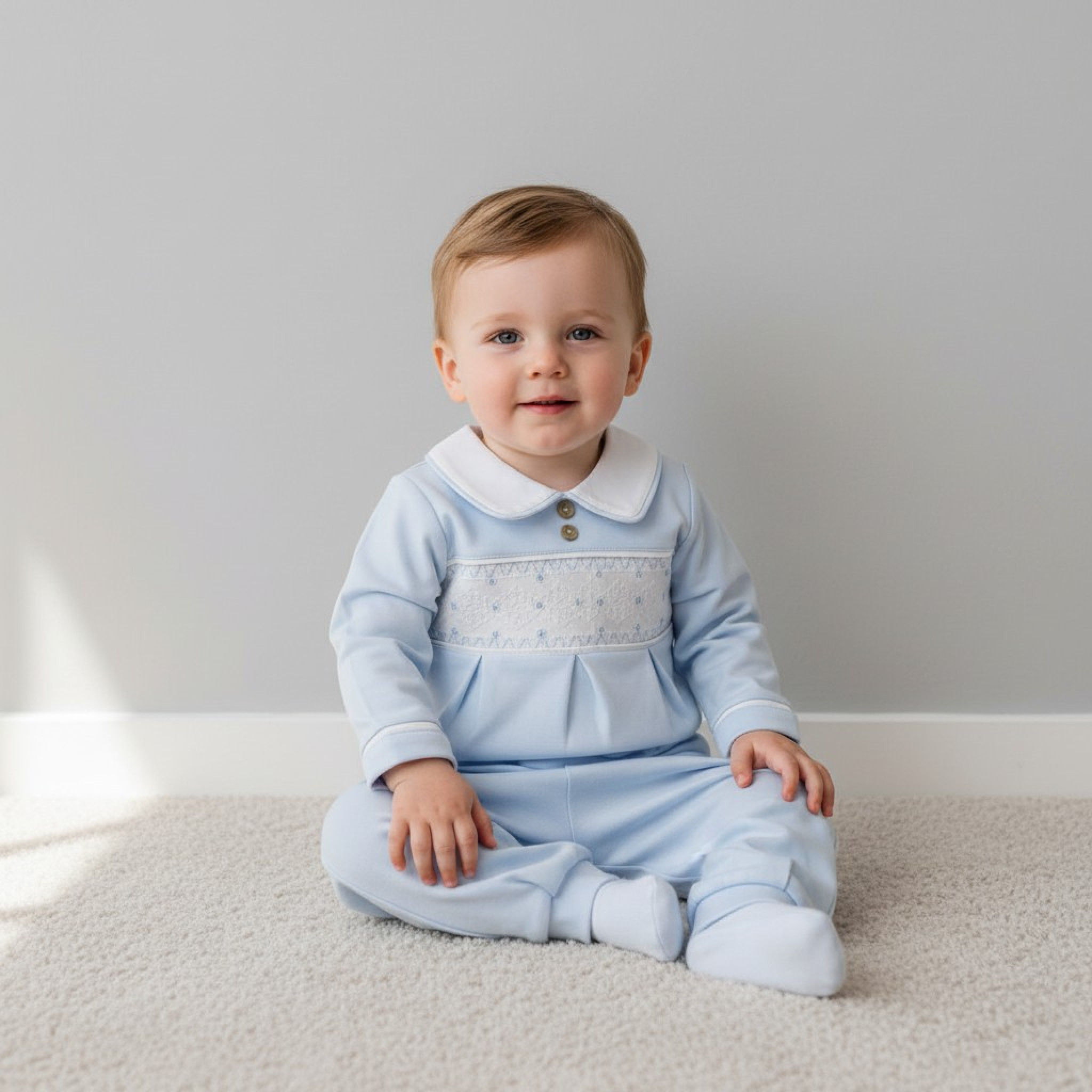 Mintini MB6578A  MB6578A Smocked Trouser Set (12-24 months)