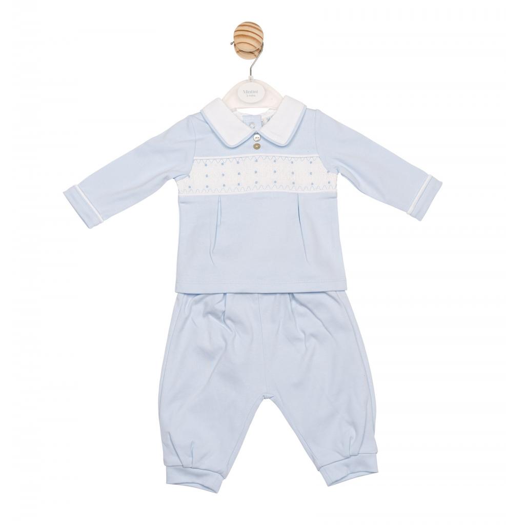 Mintini MB6578A  MB6578A Smocked Trouser Set(12-24 months)