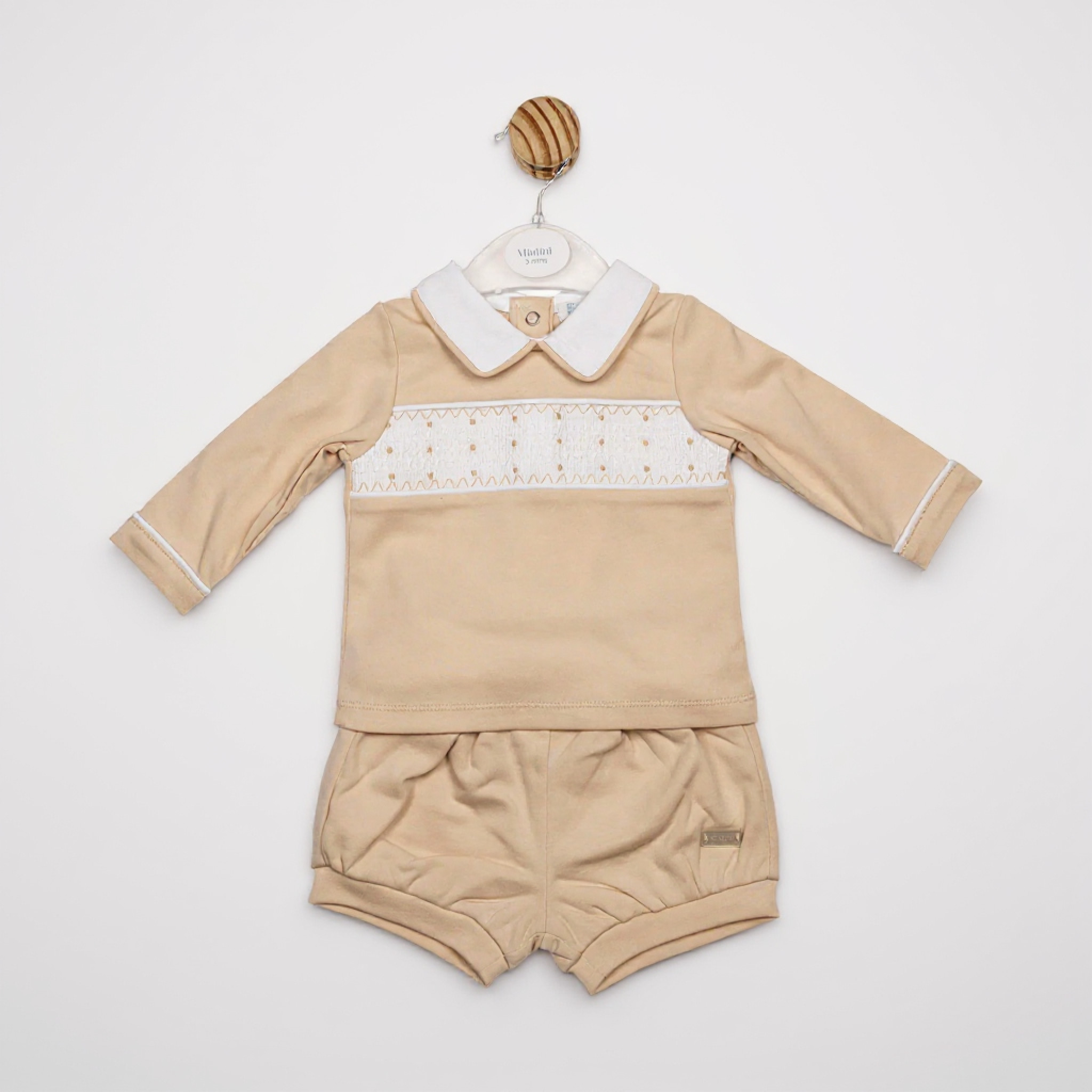 Mintini MB6582  MB6582 Smocked Top and Bloomer Short(3-9 months)