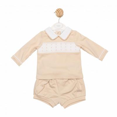 Mintini MB6582  MB6582 Smocked Top and Bloomer Short(3-9 months)
