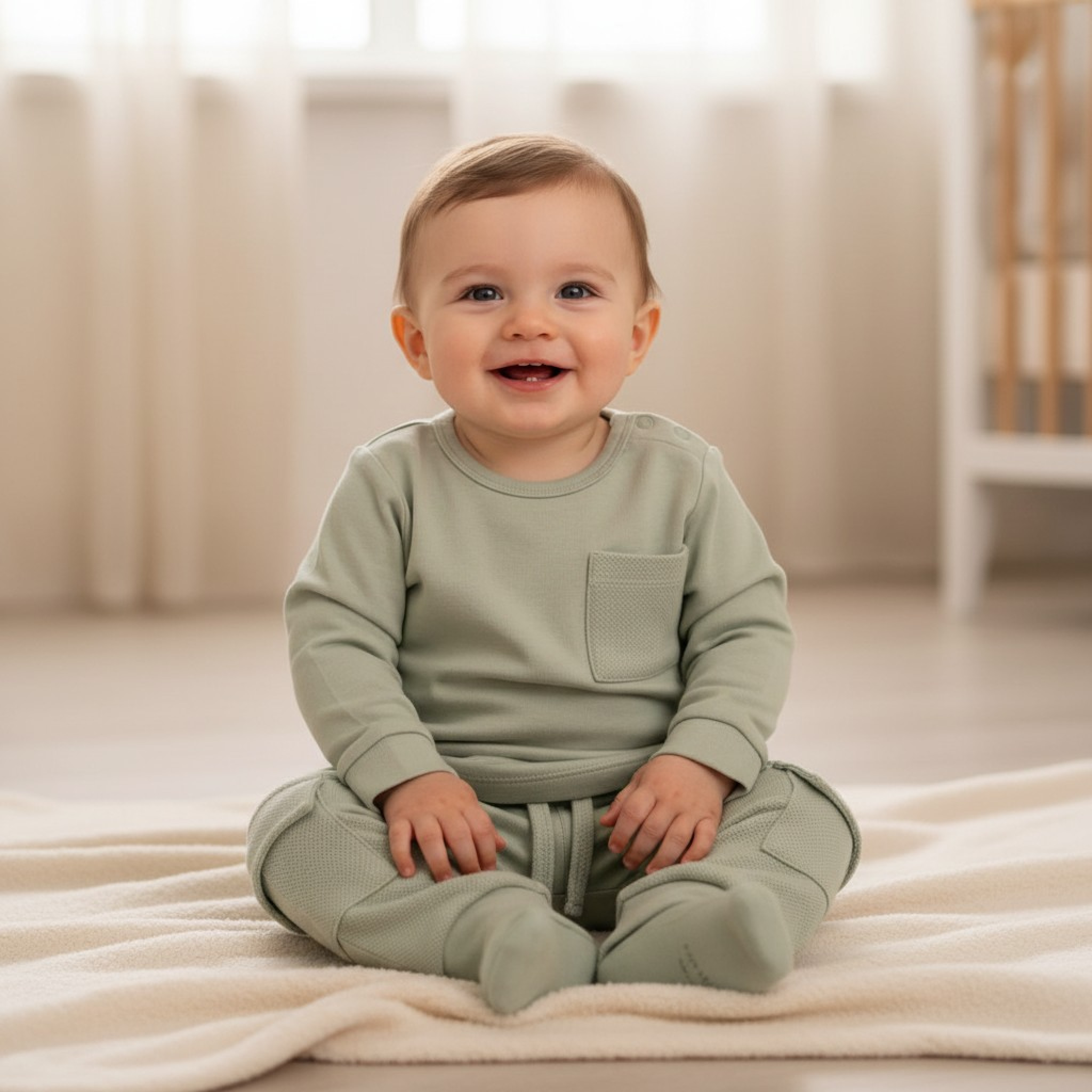 Mintini MB6607  MB6607G  Pocket Top and Trousers (3-9 months)